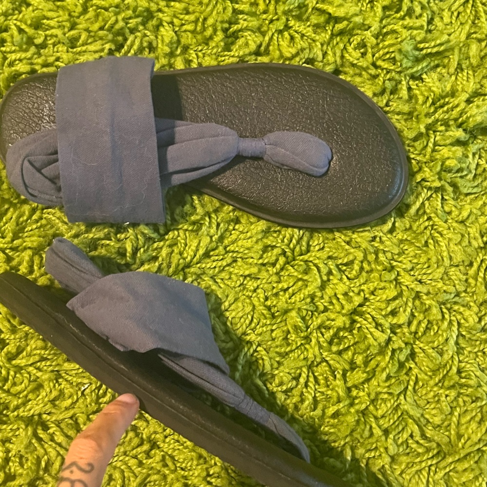 WOMEN'S SANUK YOGA SLING 2 blue sandals size 7 - Picture 3 of 7